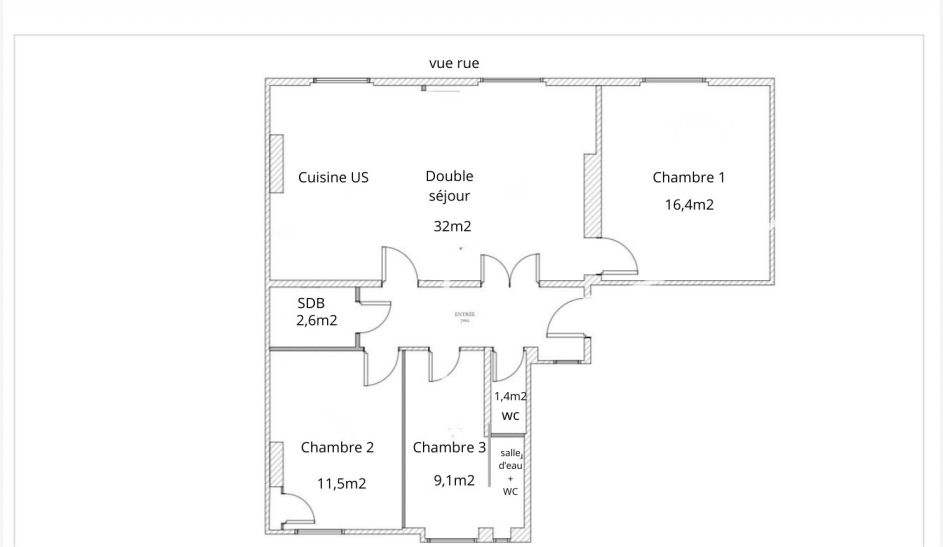 appartement 4 Pièces en vente sur LEVALLOIS PERRET (92300)