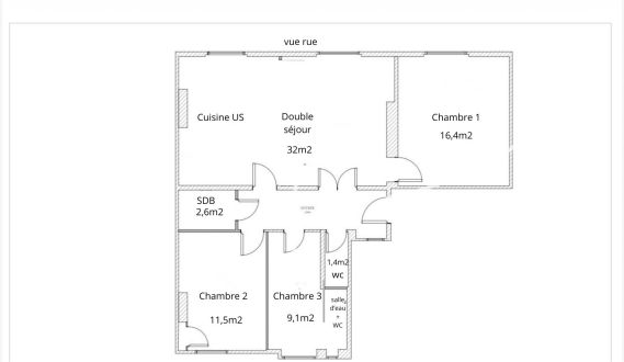 Vente Appartement Levallois-Perret 4&nbsp;Pièces 80&nbsp;m²