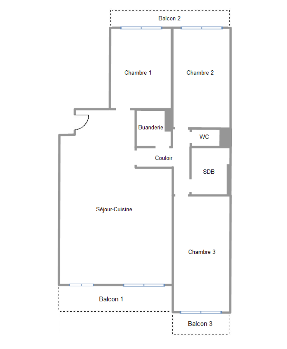 appartement 4 Pièces en vente sur PARIS (75013)